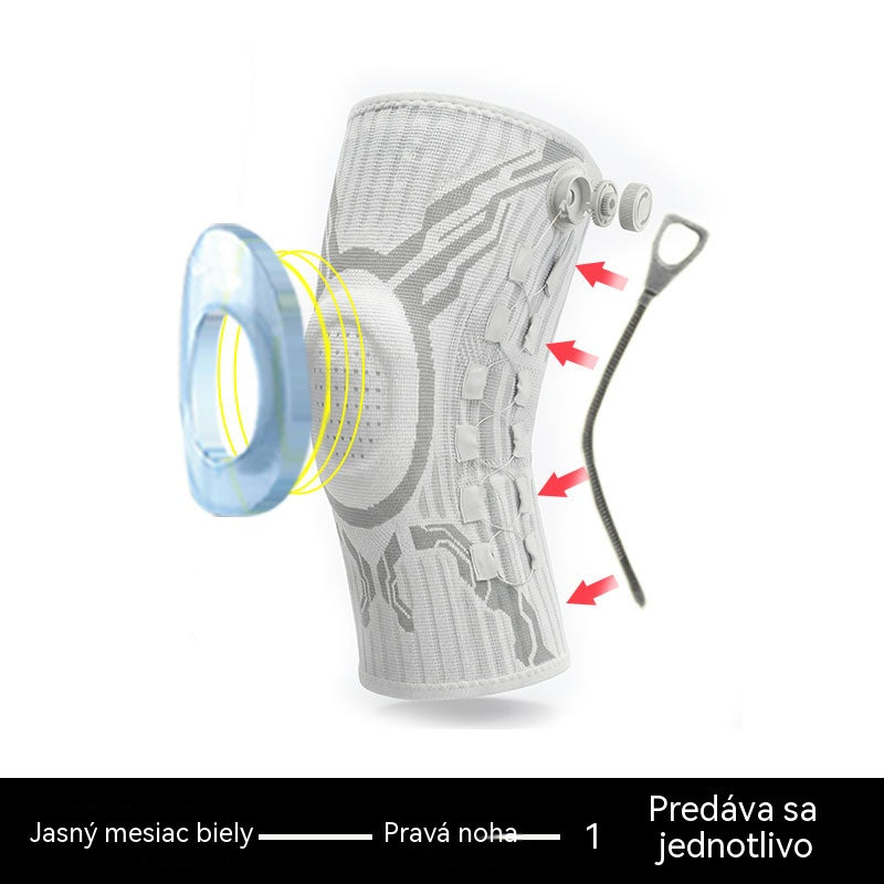 🥇【50% zľava】🦵🦵Silikónová kompresná športová kolenná ortéza s pružinovou oporou tlmiacou nárazy na beh a fitness vonku