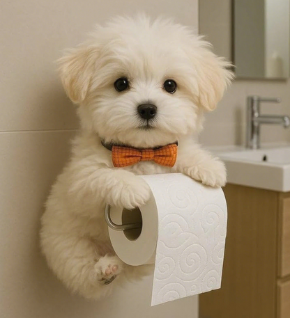 🐕🐕【Kup jeden, a drugi dostaniesz gratis】Uroczy uchwyt na papier toaletowy z motywem szczeniaka