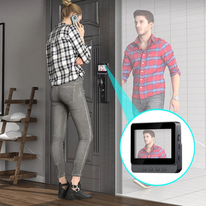 🔥Bezdrôtová zvončeková kamera: 1080P HD, širokouhlý objektív 170°, 4,3-palcová obrazovka, vodotesnosť IPX65 do exteriéru, funkcia nočného videnia