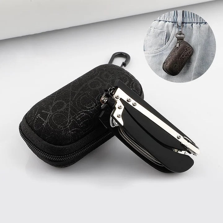 👓【50% de descuento】🔥 Gafas plegables para lectura para personas de mediana edad y mayores, con protección contra la luz azul, estuche compacto y lentes de alta calidad.