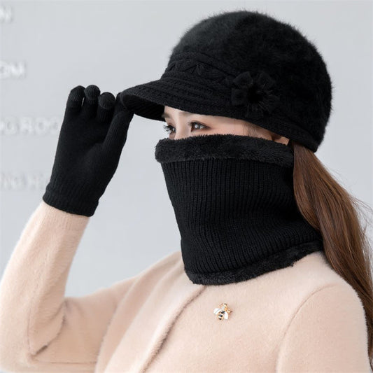 💥50% POPUST ⛄【Kape + Šalovi + Rukavice】Stilskka i udobna plišana kapa za jesen i zimu – idealna za hladne dane!