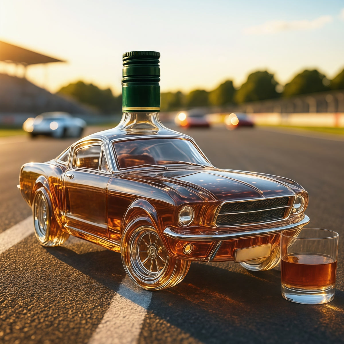 🎁🚗 Kreatívna fľaša na whisky v tvare auta – štýl a zberateľská hodnota