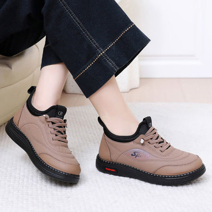 👟【35-41】Нови зимни кадифени и дебели неплъзгащи се обувки за майки, модерни и универсални топли памучни обувки, снежни ботуши с мека подметка