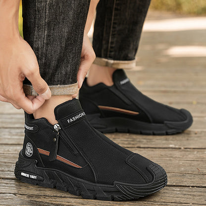🔥【39-44】Nové pánské moderní každodenní boty 2025 s zipem, protiskluzové a odolné, ideální pro práci a venkovní aktivity