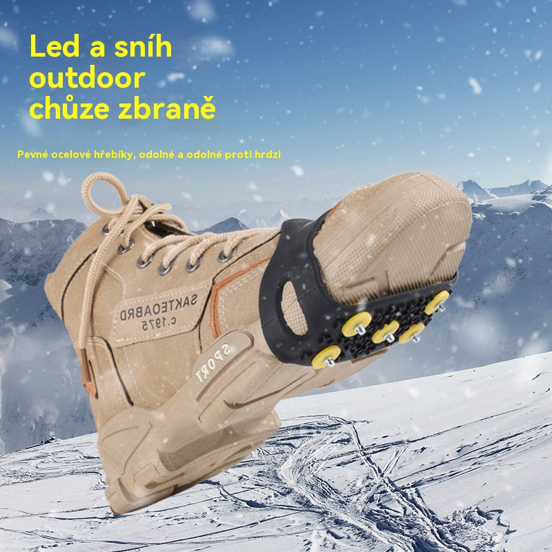 👴🚶🏔️Kúpte 4 a získajte 4 zadarmo🔥Neviditeľné 5-zubové protišmykové popruhy na mačky, outdoorové mačky, vhodné na turistiku v snehu, horolezectvo, lezenie po skalách a zimné ľadové povrchy, nevyhnutnosť pre seniorov.(8 položiek)