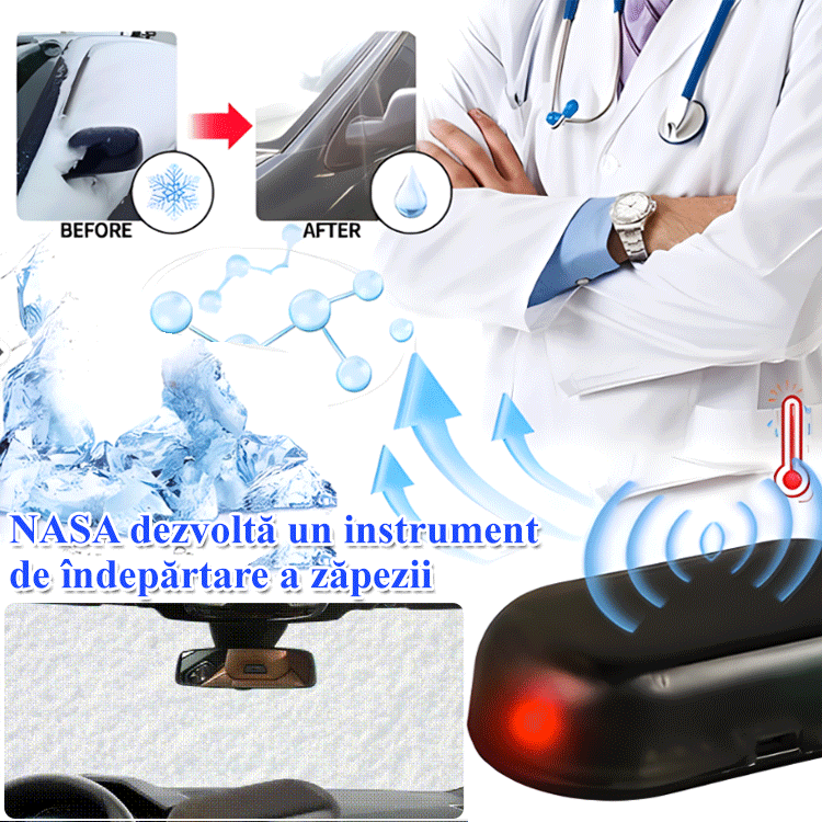 🚗⛄【50% popusta】🔥Mini prijenosni odleđivač poseban za staklo i artefakt topljenja snijega