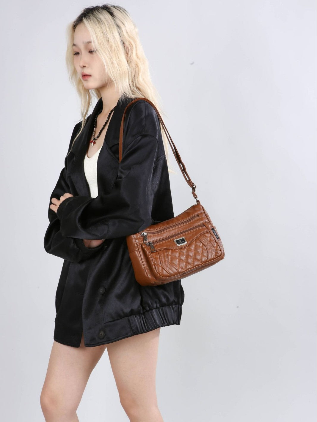 👜 Bolso bandolera de gran capacidad – Versátil, moderno y elegante, ideal para cualquier ocasión. ¡Organiza tu estilo con comodidad y diseño!