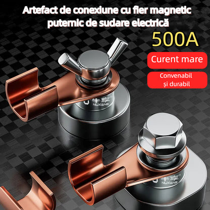 🔩🧲【50% zľava】💥【Malý + Veľký】Profesionálny magnetický uzemňovač 500A – mimoriadne silný magnet, stabilné pripojenie a bezpečné zváranie bez prerušení. (2 položky)
