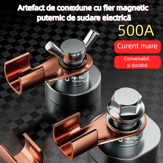 🔩🧲【50% zľava】💥【Malý + Veľký】Profesionálny magnetický uzemňovač 500A – mimoriadne silný magnet, stabilné pripojenie a bezpečné zváranie bez prerušení. (2 položky)