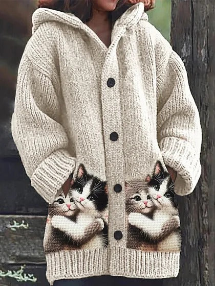 💥🌺【Vruća prodaja】🎀【S-5XL】Plišani kaput s kapuljačom i flis podstavom – Savršena kombinacija topline, udobnosti i stila za hladne zimske dane