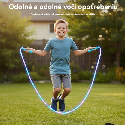 🏃【Kúpte 1, získajte 1 zadarmo】🌈 LED svietiace švihadlo pre deti – Farebné svetlá pre zábavu a motiváciu, podporuje aktivitu a koordináciu, ideálne pre deti všetkých vekových kategórií! (2 položky)