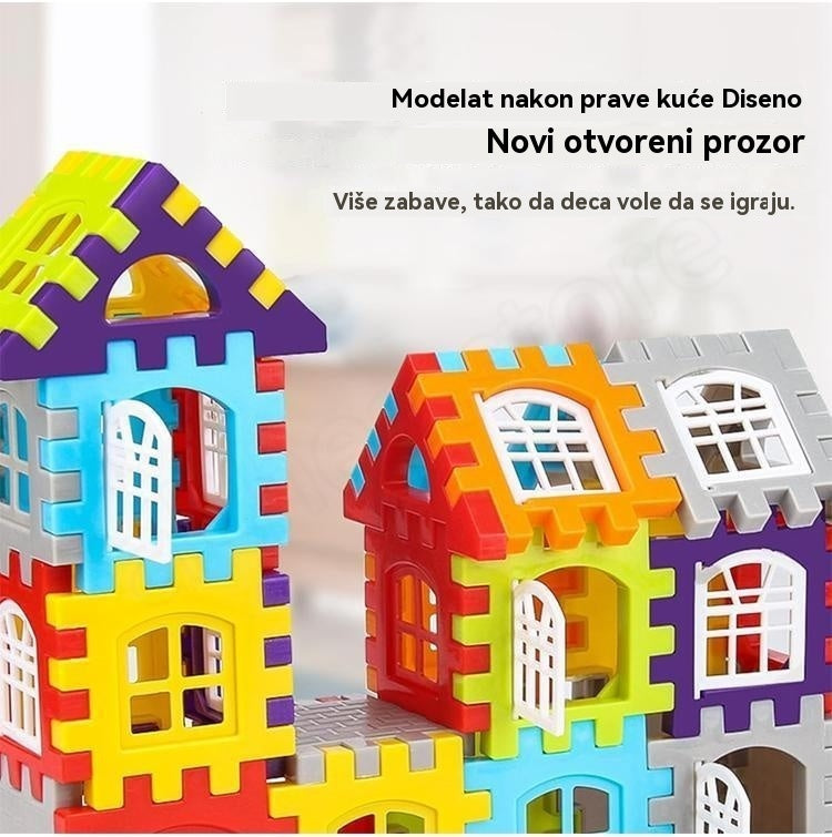 🎁🧩🧩【70 komada】Edukativne igračke od kocaka – Poticanje kreativnosti i logičkog razmišljanja, razvoj motoričkih vještina i zabavno učenje! Savršen poklon za djecu!