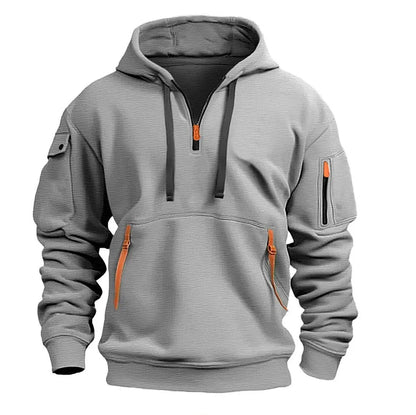 🔥😎【S-5XL】Sudadera con Cremallera y Capucha para Hombre – Estilo, Comodidad y Funcionalidad con Múltiples Bolsillos
