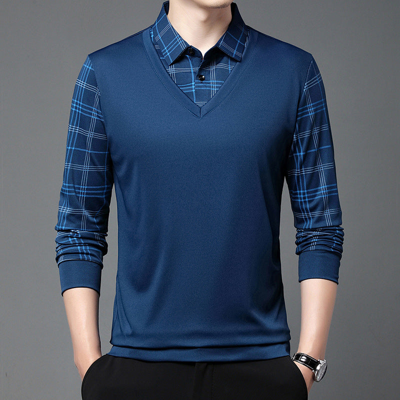 👔【Ofertă specială de toamnă】Polo de Manga Larga con Cuello Alto: Comodidad, Estilo y Calidez para el Hombre Moderno