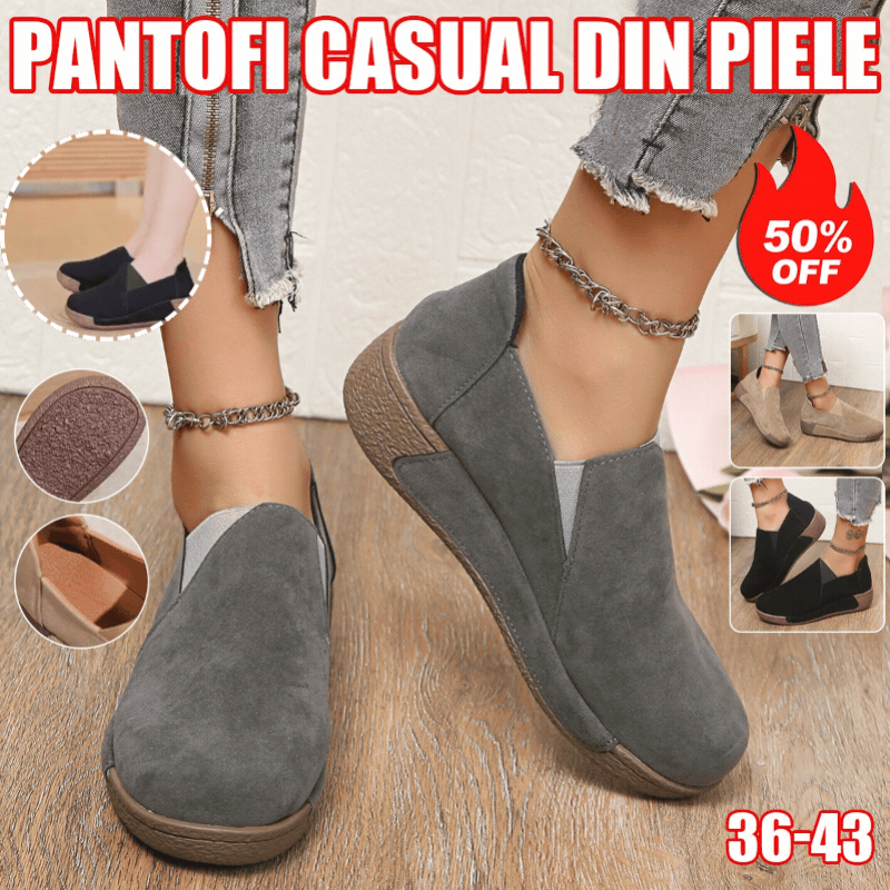 💟🔥【50% zniżki】Elegancja i wygoda w jednym – Skórzane damskie buty na platformie do codziennego użytku!