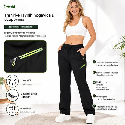 ⏳ Vremenski ograničena ponuda 🔥 Ženske cargo hlače ravnog kroja — Elastični pojas; idealne za posao, putovanja i svakodnevno nošenje 👖✨