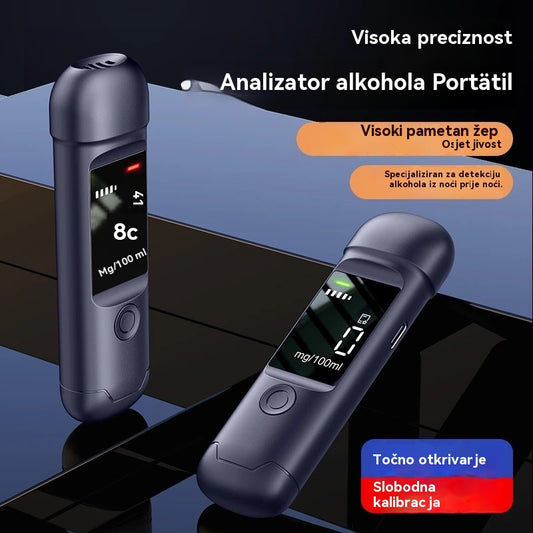 🍷 Prijenosni precizni alkotest – Provjeri razinu alkohola prije vožnje