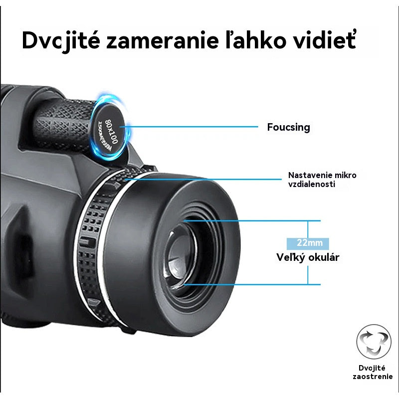 🔭【50% zľava】🔥🔥【Časovo obmedzená ponuka】Monokulárny nočný videnie s vysokým zväčšením a vysokým rozlíšením, nový model 2026