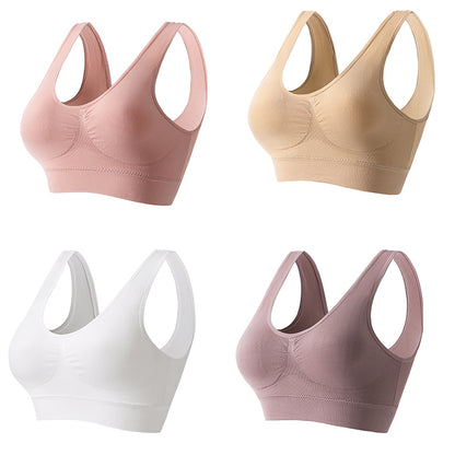 💥【4 kusy】👙【S-5XL】Sexy podprsenka bez kostíc pre väčšie veľkosti, pohodlná podpora, dokonalé tvarovanie, prirodzené zvýraznenie dekoltu