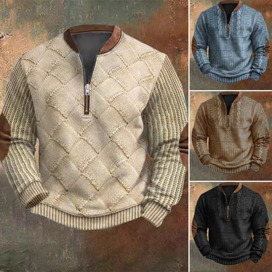 🥼 Ograničena ponuda 🌞【S-5XL】Topla moška majica s potiskom – visokokakovostna jesensko-zimska novost za udobje in stil