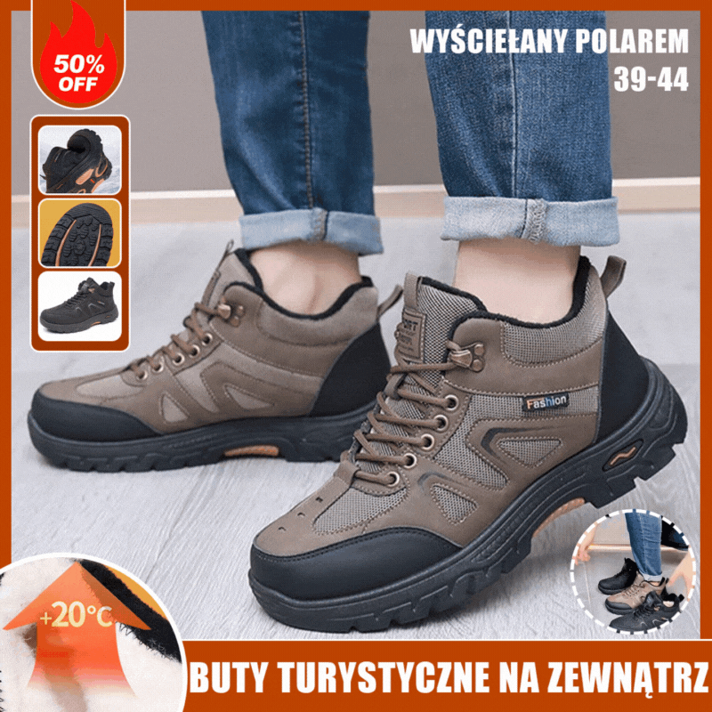🎁💥【39-44】Męskie ocieplane buty trekkingowe i robocze – Wyjątkowa wygoda, ciepło i wytrzymałość na każdą zimową przygodę!