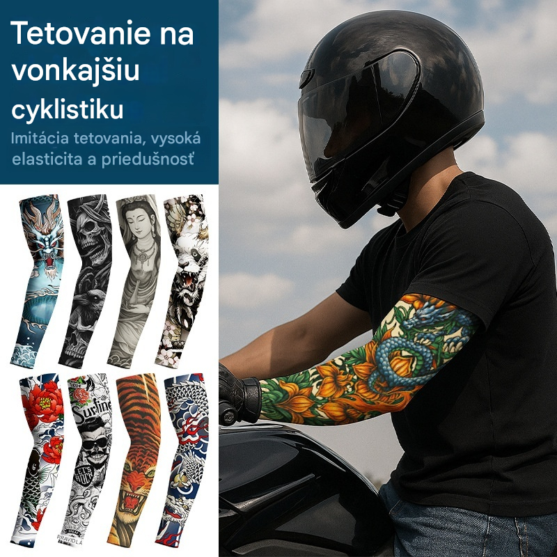 ⛅【50% zľava - Platba pri doručení】🔥 Letný hit 2026 – 💪Tetovacie chladiace rukávy s UV ochranou a okamžitým chladivým efektom【10 kusov】