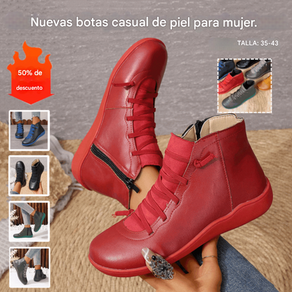 🔥50% de descuento!🔥【Tallas 35-43】Botines de Invierno Anchos para Mujer 2025 – Cómodos, Cálidos y con Estilo Casual