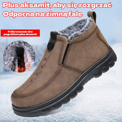 🔥【39-44】👞 Zapatos de invierno para hombre con forro cálido ✅ Antideslizantes, cómodos y fáciles de poner