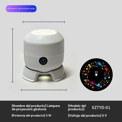 🎁【50% zľava】🐳Dynamický rotujúci LED projektor - Premietajte farebné morské vzory na stenu či strop a vytvorte jedinečnú atmosféru.
