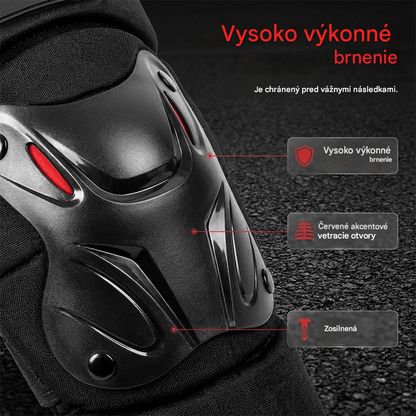 🏍️ Využite 50% zľavu pri kúpe teraz! 🛡️ Sada motocyklových chráničov kolien a lakťov – odolné voči nárazom, nastaviteľné popruhy a priedušná podšívka – bezpečnosť nevyhnutná pri šoférovaní, korčuľovaní alebo jazde na koni 💪