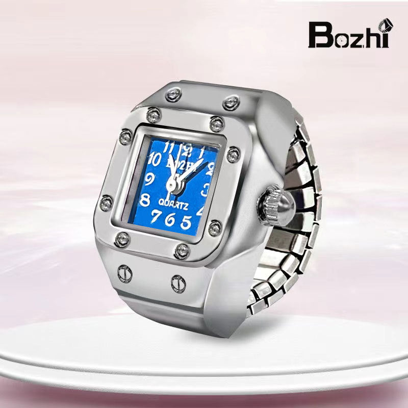 🎁【50% zľava】💍 Elegantný prsteň s mini hodinkami: praktický a elegantný doplnok, kreatívny a štýlový darček, štýlový doplnok pre ženy aj mužov