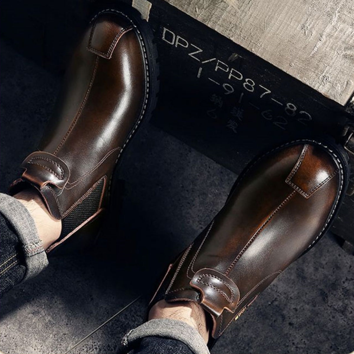 👞🌞【Zimska rasprodaja】【39-44】Elegantne muške kožne cipele s toplom podstavom - Udobnost, stil i zaštita od hladnoće za svaku priliku!