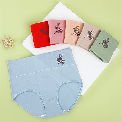 💖Último día: 50 % de descuento - 【Compra 3 y llévate 3 gratis】 Braguitas de algodón puro con cintura alta y realce de cadera, tallas grandes [40-100 kg]