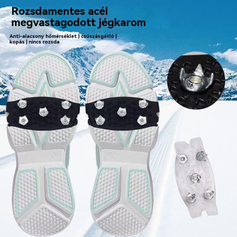 👴🚶🏔️❄️【Kúpte 2 a získajte 2 zadarmo】Neviditeľné päťhroté protišmykové mačky, vonkajšie mačky, vhodné na turistiku v snehu, horolezectvo, lezenie po skalách a zimné ľadové povrchy, nevyhnutnosť pre seniorov. (8 položiek)