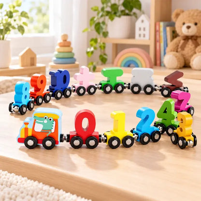 🔥Compra 1 y llévate 1 gratis🔥【2 artículos】🚂 Tren Magnético de Números para Niños | Juguete Educativo de Construcción para Aprender Jugando
