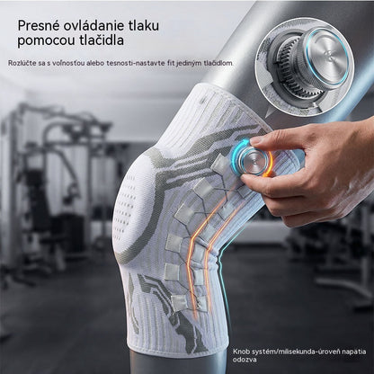 🥇【50% zľava】🦵🦵Silikónová kompresná športová kolenná ortéza s pružinovou oporou tlmiacou nárazy na beh a fitness vonku