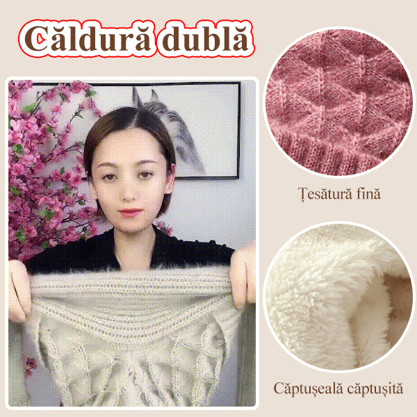 🔥50% ОТСТЪПКА🔥【Шапка + Шал】🐏 Висококачествена, приятна на допир, мека и ветроустойчива качулка и шал с вградена защита за ушите