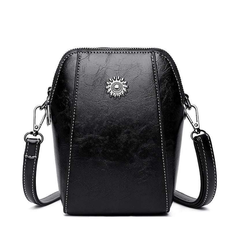 👜[Limitovaná časovo obmedzená akcia]  Kabelka z pravej kože s viacerými priehradkami, univerzálna a ľahká