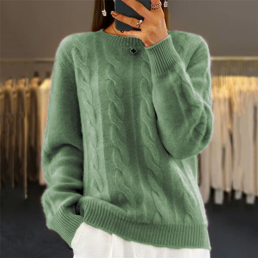 🔥✨【Jesenný nový štýl】【S-2XL】2025 Jednofarebný vysokokvalitný, mäkký a pohodlný vlnový sveter.