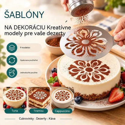 【9 položiek】☕ Nerezová oceľová forma na kávové latte art