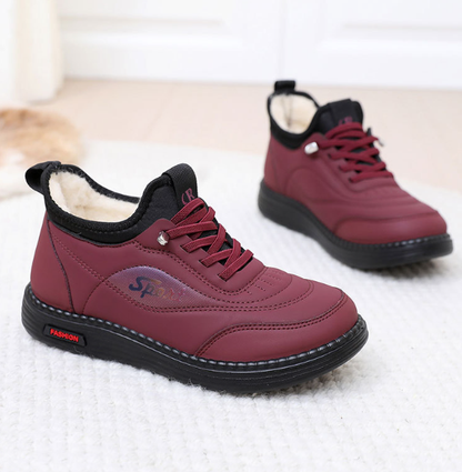 👟【35-41】Nowe zimowe aksamitne i grube antypoślizgowe buty dla mam, modne i uniwersalne ciepłe bawełniane buty, miękkie śniegowce