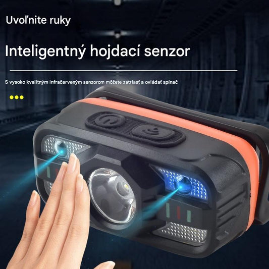 💥【Horúci výpredaj】🌟💡Inteligentné USB nabíjacie LED indukčné svetlomety