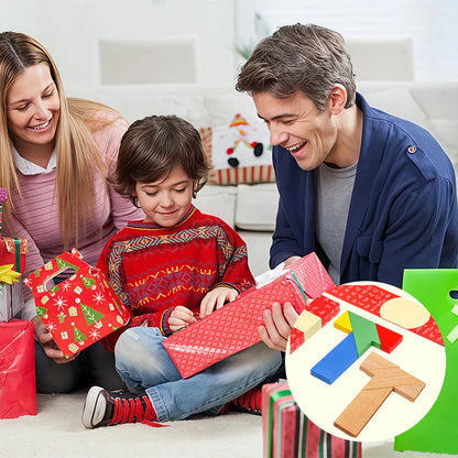 🧩【Купете 1, вземете 1 безплатно】🎉 Многофункционален Т-образен пъзел танграм – Забавление и развитие на логическо мислене за всички възрасти! (2 артикула)🧠✨