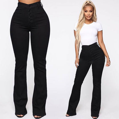 🎀👖【S-4XL】🔥 Limitovaná akcia – Zoštíhľujúce push-up džínsy s vysokým pásom so zľavou ešte dnes!