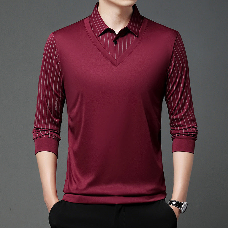 👔【Ofertă specială de toamnă】Polo de Manga Larga con Cuello Alto: Comodidad, Estilo y Calidez para el Hombre Moderno