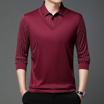 👔【Ofertă specială de toamnă】Polo de Manga Larga con Cuello Alto: Comodidad, Estilo y Calidez para el Hombre Moderno