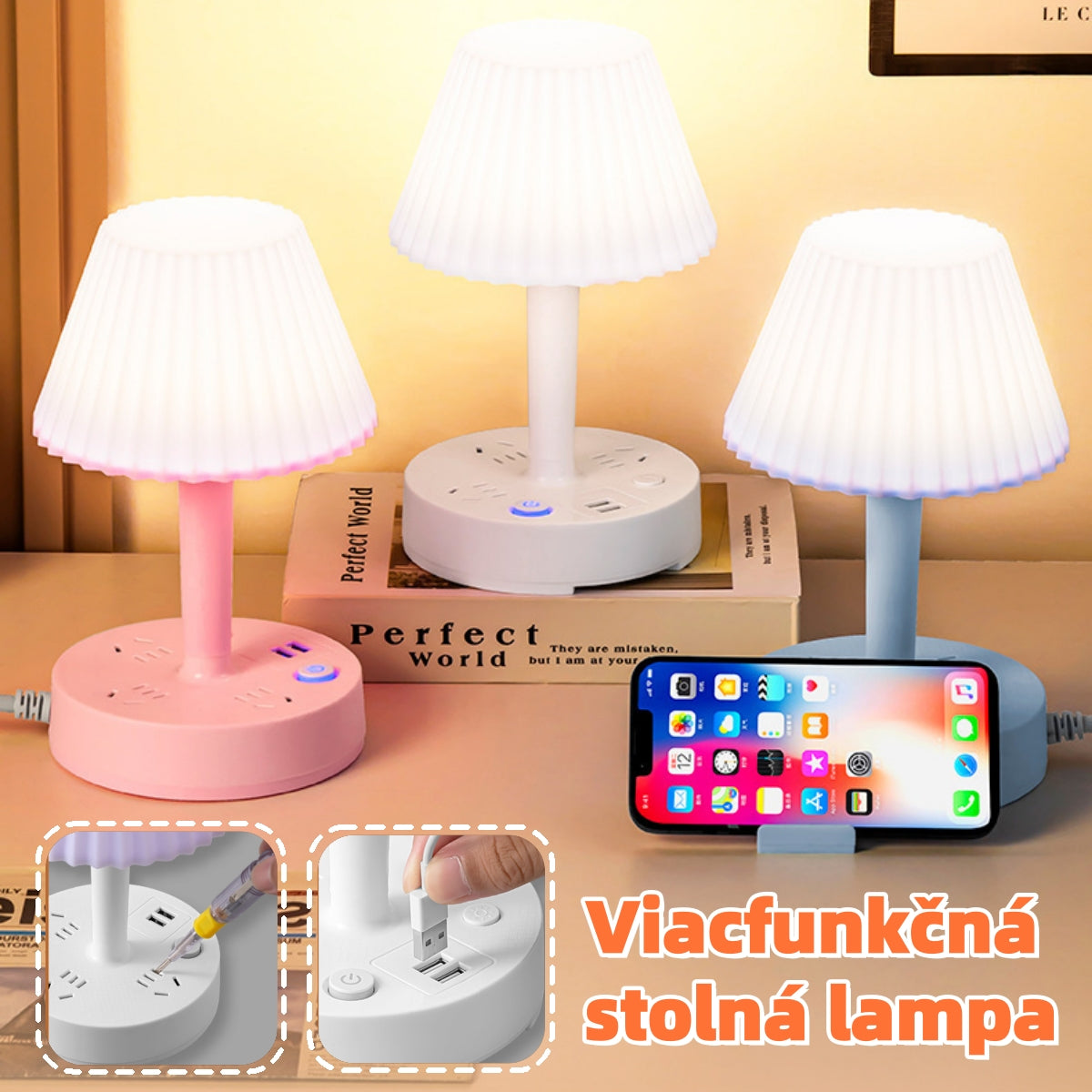 ✨🎁【Časovo obmedzená ponuka】【Bezplatný adaptér na zástrčku】💡Multifunkčné nočné svetlo so zabudovaným predlžovacím káblom: praktické, štýlové a priestorovo úsporné!