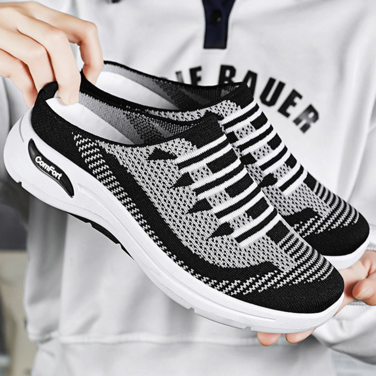 👟【36-41】🔥Pohodlné dámske slip-on topánky - Elastický dizajn bez šnúrok – jednoduché obúvanie a perfektné prispôsobenie chodidlu.