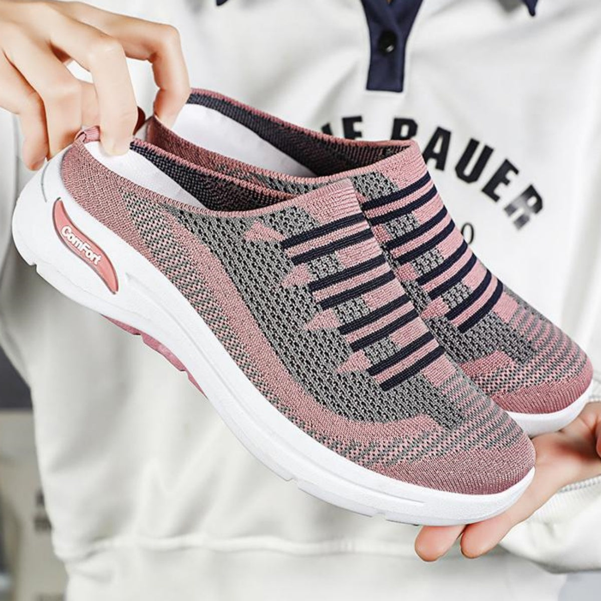👟【36-41】🔥Pohodlné dámske slip-on topánky - Elastický dizajn bez šnúrok – jednoduché obúvanie a perfektné prispôsobenie chodidlu.
