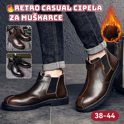 👞🌞【Zimska rasprodaja】【39-44】Elegantne muške kožne cipele s toplom podstavom - Udobnost, stil i zaštita od hladnoće za svaku priliku!